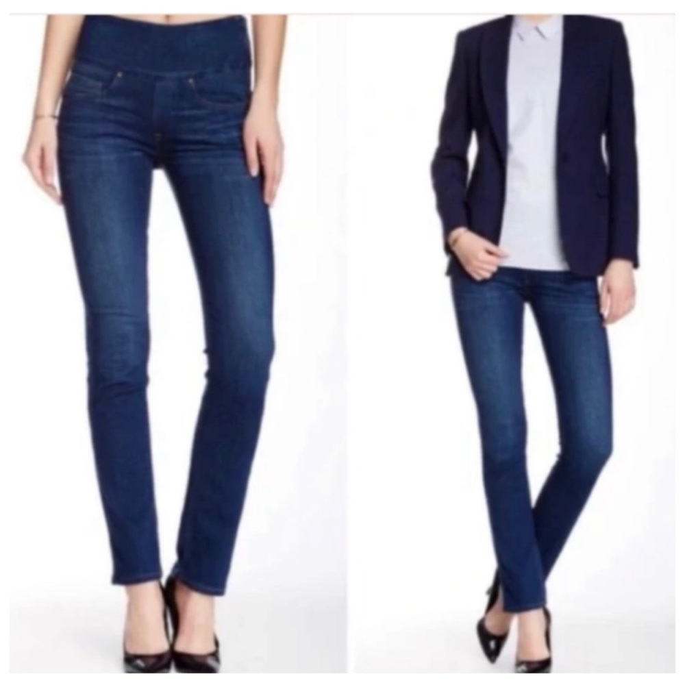 SPANX Women’s Sz 30 Signature Straight Shaping Mid Rise Stretch Denim Jeans